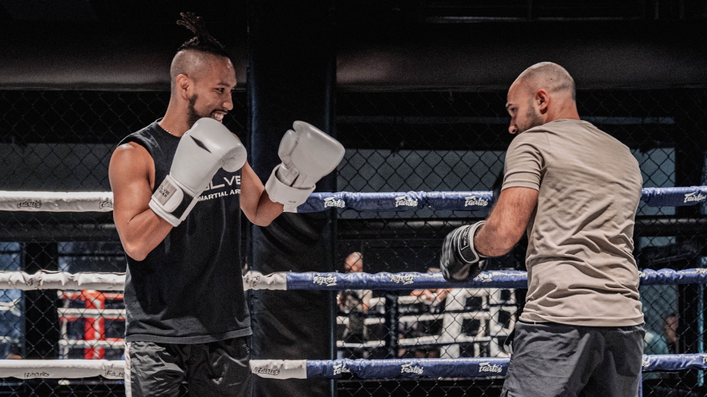 WBC Asia Continental Champion Danial 'Tyson' Jalil in a Boxing Class at Evolve Far East Square.